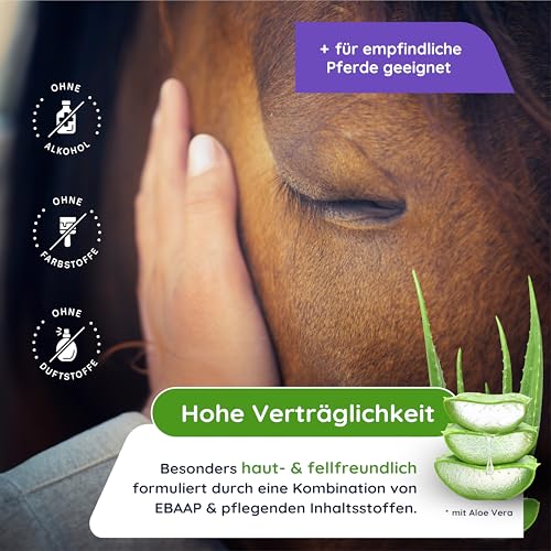 Vetasan Anti Fliegenspray Pferd 500ml I Insektenspray Pferde gegen Fliegen, Bremsen & Mücken I Insektenschutz Spray für Fliegenschutz Pferdezubehör