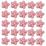 Parches De Flores De Punto,Aplique De Flores A Ganchillo,25pcs Floral Hecho A...