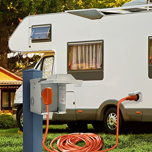 Eillion 30 Amp 25 Feet Rv/Generator Power Cord, 10/3 Gauge Stw Rv Extension Cord Twist Locking, Nema Tt-30P To L5-30R With Cord Organizer Rv Power Wire For Generator To House Rv Trailer Campers #TOP6