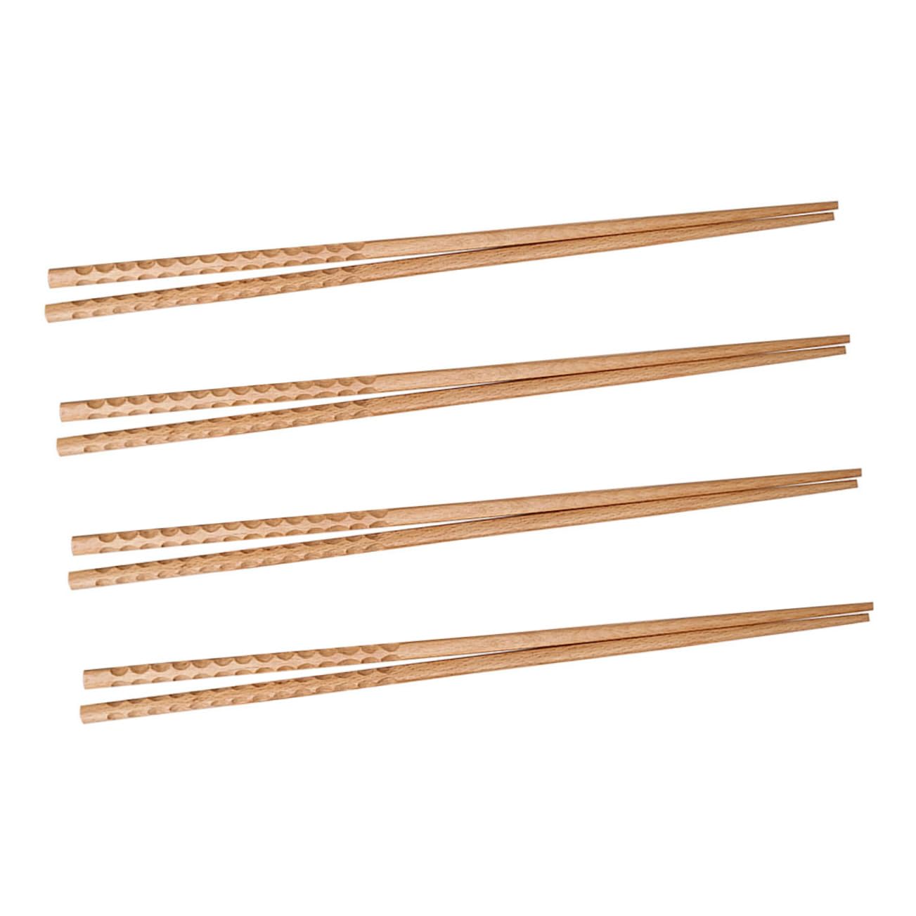 Palillos de madera largos para olla caliente pack de 4 pares de 42 cm PRETYZOOM 1
