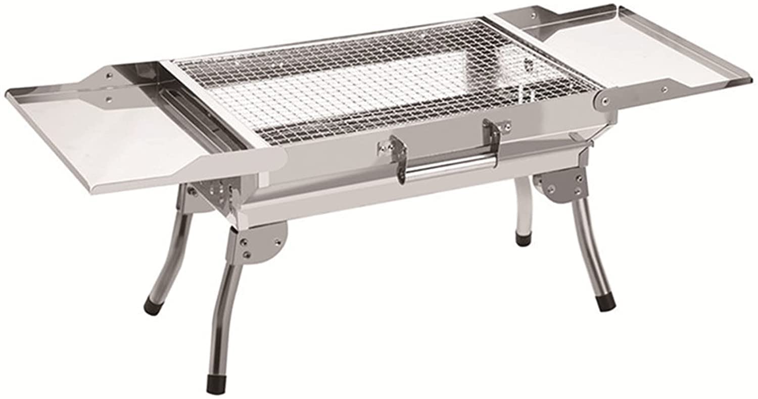 Składany grill ze stali nierdzewnej Zewnętrzny przenośny węglowy Wielofunkcyjny,Grill ogrodowy