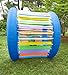 HearthSong Roll With It! Giant Inflatable Colorful Rolling Wheel for Active Outdoor Play, 45