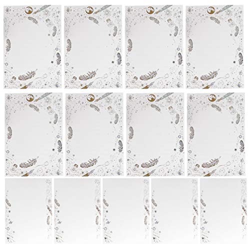 Toyvian 8 Conjuntos de Papel de Carta de Natal Com Envelopes Impressos Forrados de Papel de Carta Co