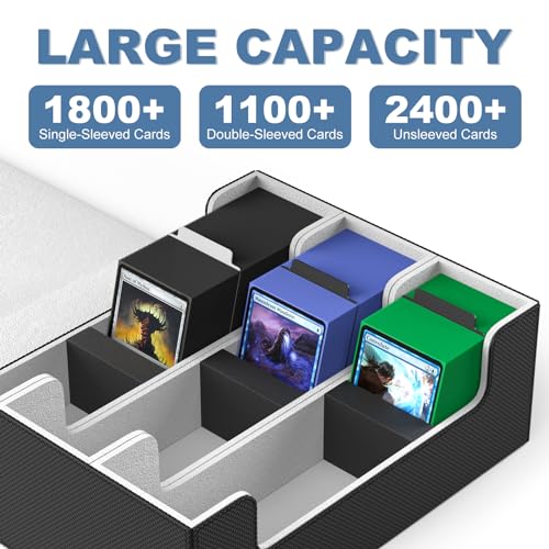 Mlikero Card Deck Case For Trading Cards 1800+ thumb #1