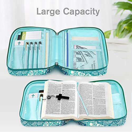 image for FINPAC Bible Cover, Carrying Book Case Church Bag Bible Protective wit