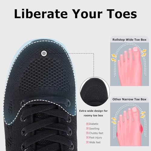 Image of Git-up Women's Arch Support Walking Shoes, Breathable Wide Toe Box Nursing Work Shoes for Plantar Fasciitis
