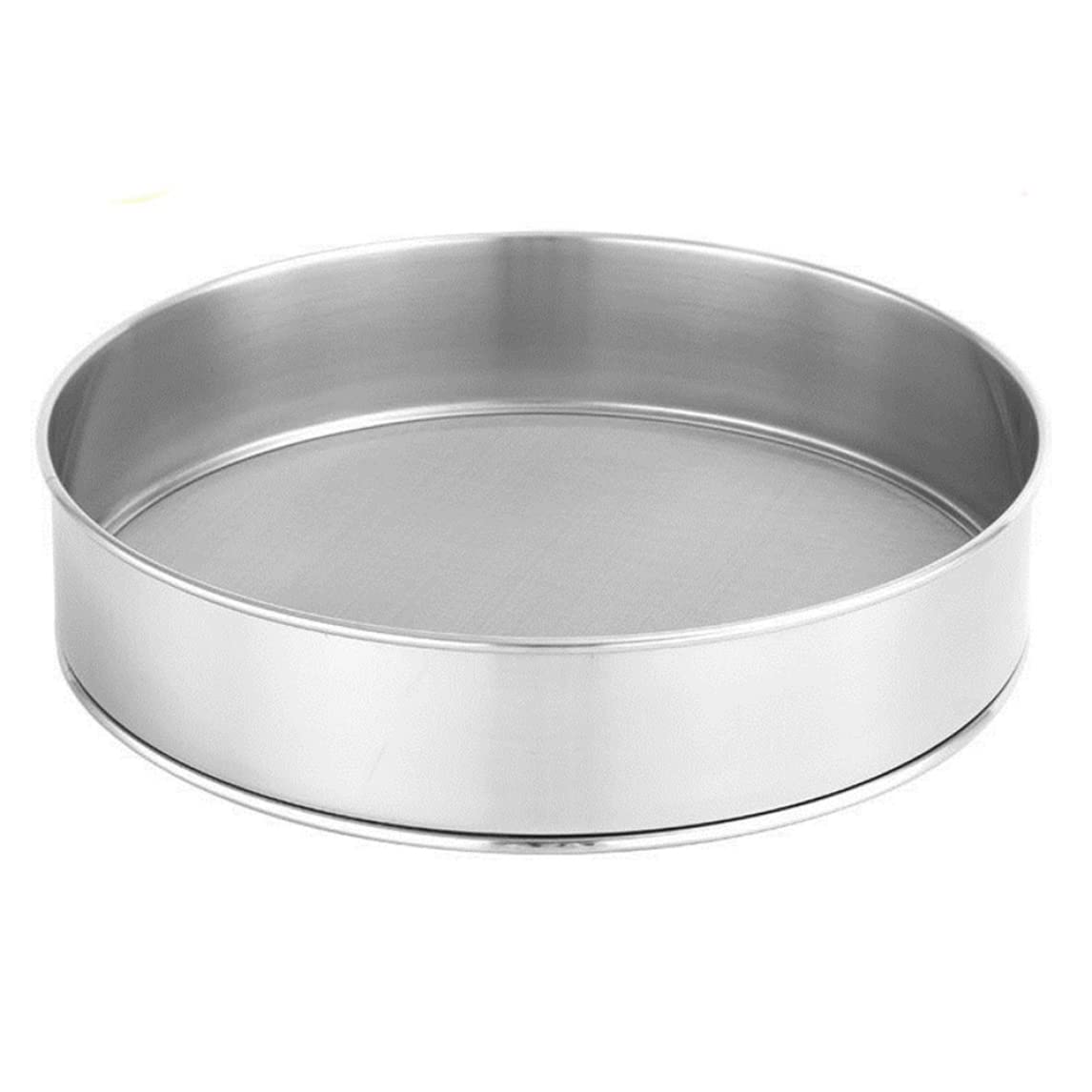 Peosaard Flour Sieve Flour Sifter Stainless Steel Strainer Net Powder Sifter with Fine Mesh Kitchen 30cm, Sieve