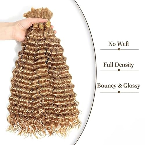 Mèche Deep Wave Boho Braids en cheveux naturels blonds miel 100g - 5