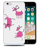Three Pink Happy Goats Phone CASE Cover for Apple iPhone 6 Plus and iPhone 6S Plus
