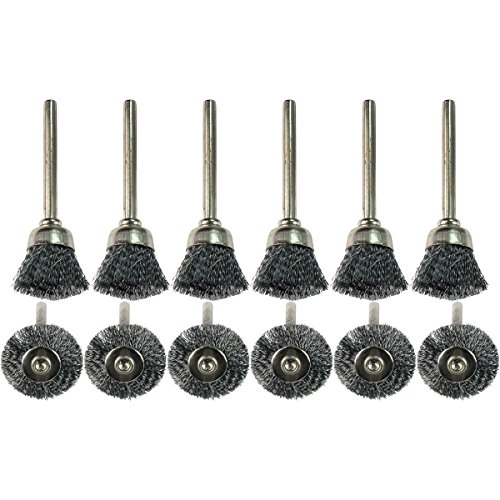 HTS 110S2 12 Pc (6) Steel Wire Cup & (6) Steel Wire Wheel Brush Kit HTS 110S2 12 Pc (6) Steel Wire Cup & (6) Steel Wire Wheel Brush Kit