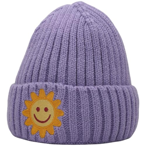 Smiling Sun Baby Beanie 0-6 Months 6-12-24 Months 2-5-8 Years - Ultra-Soft Warmth Hand-Knitted Beanie3
