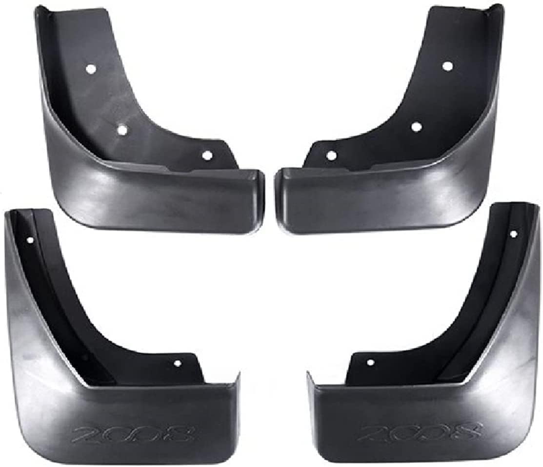 Nysldsco Normal 4Pcs Premium Mud Flaps For Peugeot 2008 2013~2019 1Ère Front And Rear Splash Guards Durable Mudguards Protection Against Road Debris