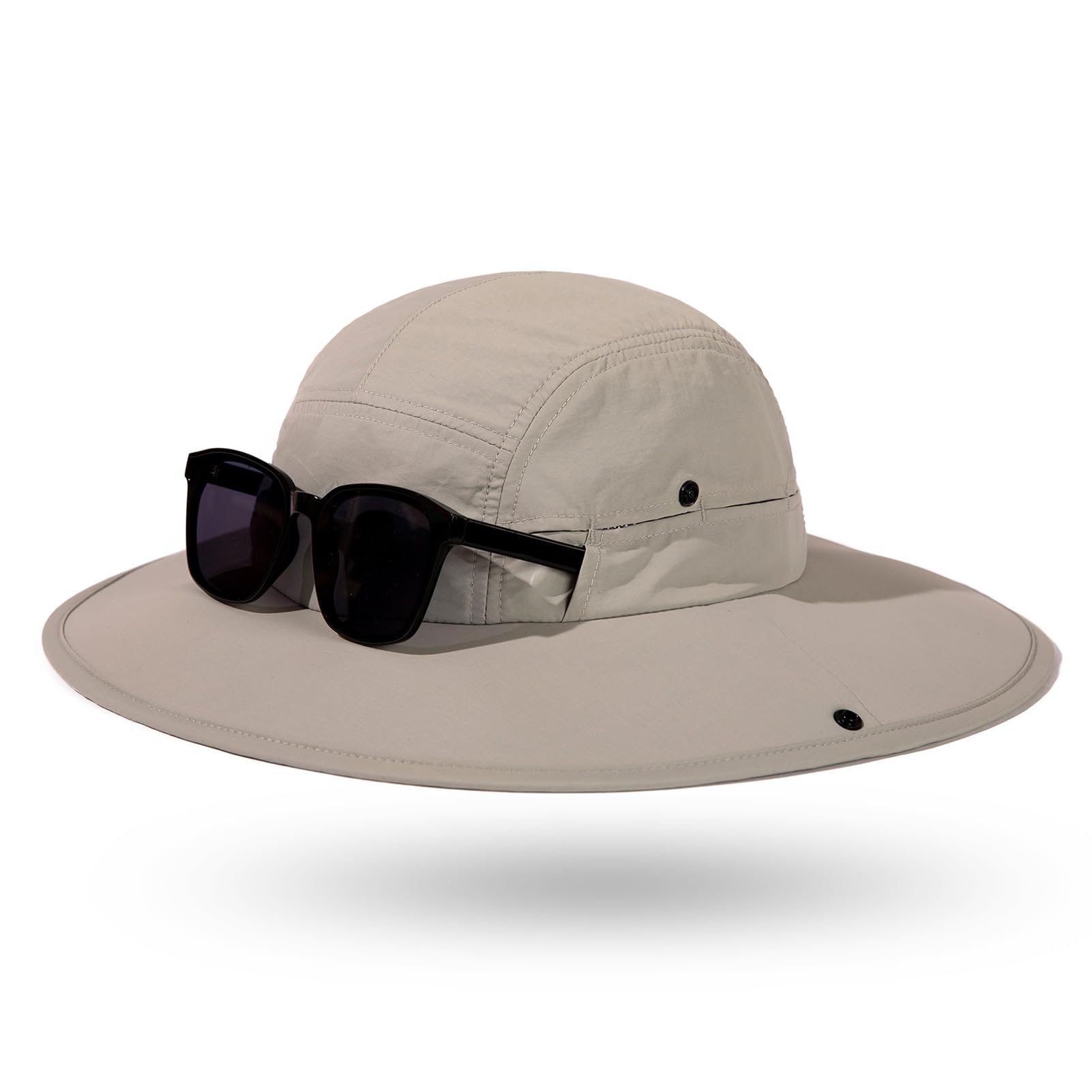 TOP-EX Chapeau de soleil surdimensionné XL XXL à large bord UPF50+ respirant, imperméable, pliable, pour le golf, la randonnée, l'extérieur, pour homme et femme