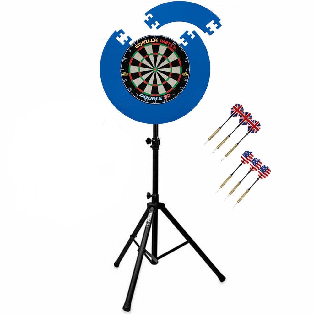 Gorilla Darts Double 20 Dartboard Puzzle Surround Set & Arrow Pro