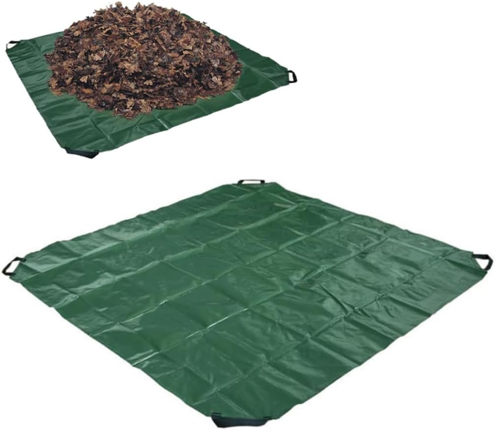 Garden Leaf Tarp Heavy Duty Waterproof Waste Rubbish Container Foldable Bag with 4 Handles image 5
