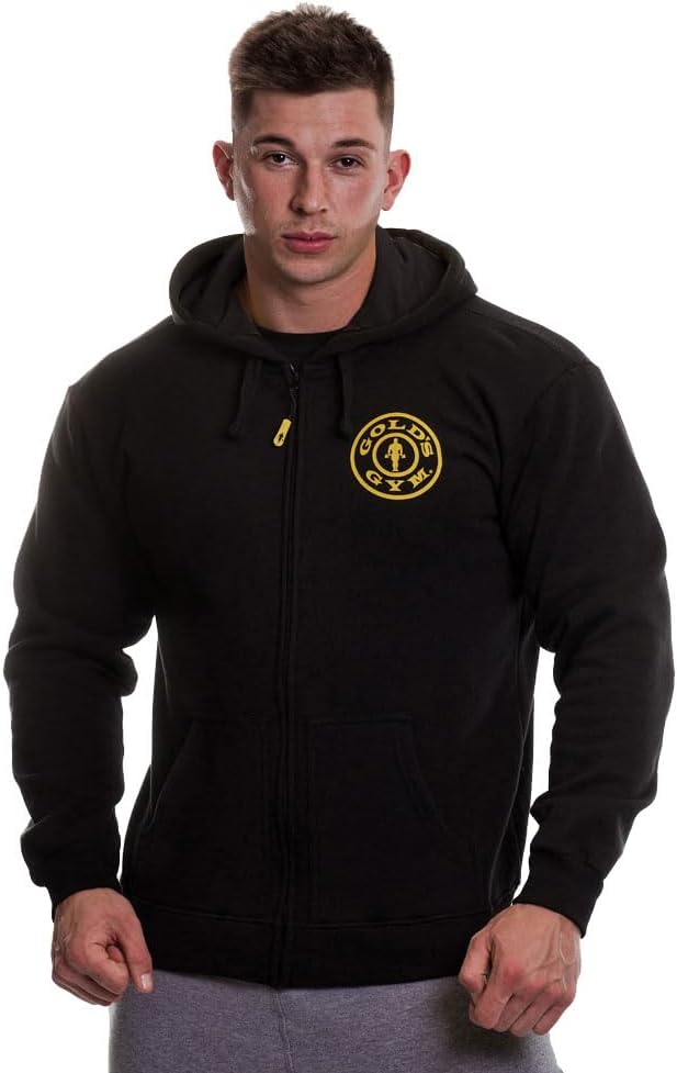 Gold's Gym Men's Zip Hoodie, dark grey : Amazon.com.be: Fashion