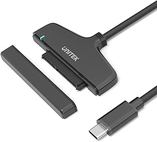 Unitek USB C Hard Drive Adapter, USB Type-C 3.1 to SATA III Hard Drive Converter Cable for 2.5 inch SATA HDD/SSD Hard Disk and Solid State Drives, Support UASP