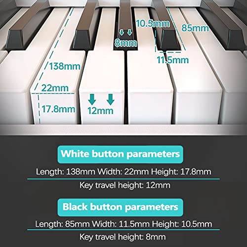 KEMNGO Piano numérique Pliable à 88 Touches avec Clavier numérique Semi-Lourd avec Support for partitions, pédale de… - Les Beatles, Paul McCartney, John Lennon, RIngo Starr, George Harrison KEMNGO Piano numérique Pliable à 88 Touches avec Clavier numérique Semi-Lourd avec Support for partitions, pédale de… – Image 3