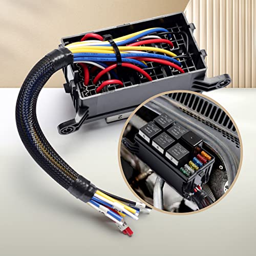 Fuse And Relay Box 12V Automotive Prewired, Waterproof Relay Fuse Block 12V, Includes 6 Relay Panel, 6 Atc/Ato Blade Fuses, 41 Terminals Pre Wired Harness, Universal Auto Vehicle Truck Car Marine Boat #TOP6