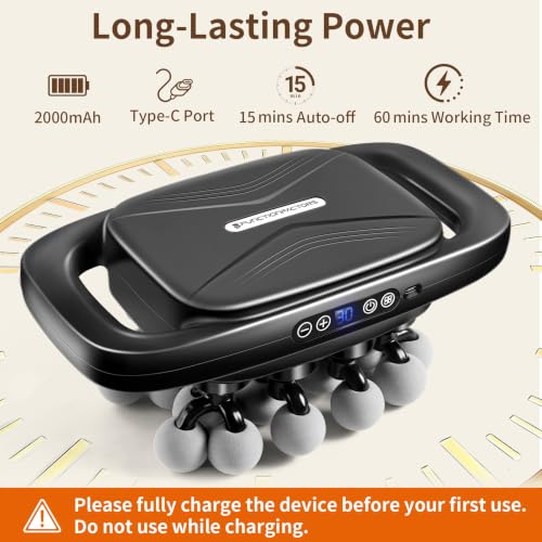 Image of 20 Head Massage Gun Deep Tissue, Percussion Back Massage Tool with 3 Modes & 30 Adjustable Intensity Levels, Handheld Electric Muscle Massager for Back, Neck, Shoulders, Legs, Waists,Quiet Ideal Gifts