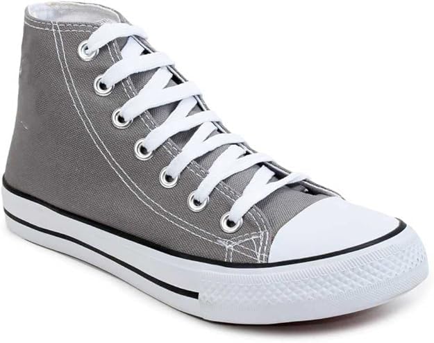 Image of Stylish Trendy Lightweight Canvas Casual High Top Sneaker Shoes for Mens & Boys