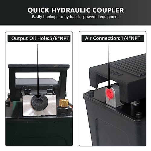 Bestool 10,000 Psi, 1/2 Gal Reservoir Foot-Operated Air Hydraulic Pump thumb #5