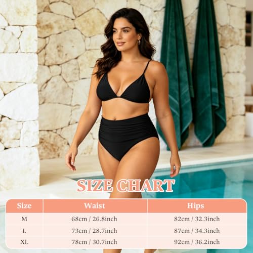 Majtki bikini damskie z wysokim stanem, majtki z wysokim stanem, bikini na dół, spodnie kąpielowe z płaskim brzuchem, damskie stroje kąpielowe, majtki bikini z wysokim stanem, bikini z marszczonym