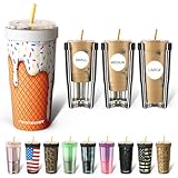 Picture of Frost Buddy Togo Buddy 30 oz Stainless Steel Vacuum Insulated Tumbler To Go Coffee Cup – Iced Coffee Cups, Iced Coffee Sleeve, Travel Mug, Thermal Cup for Hot & Cold Drinks, Dunkin Cup (Vanilla Ice)