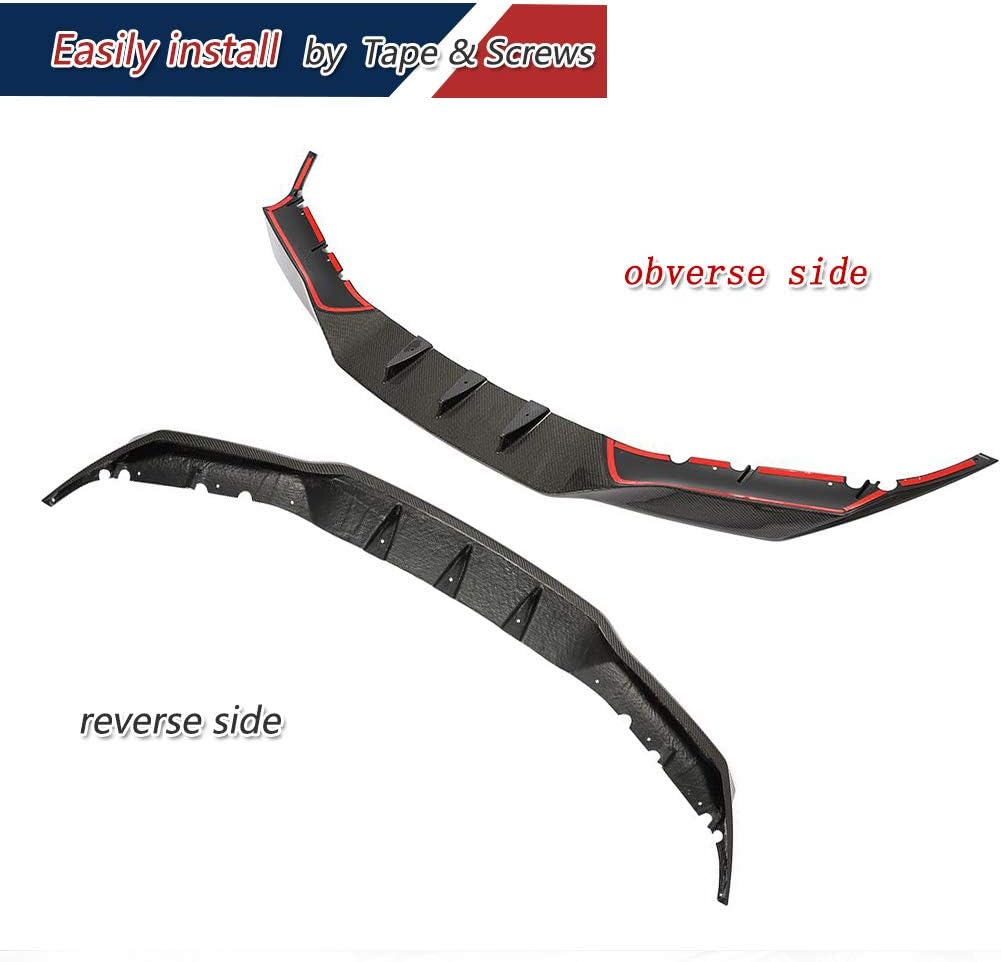 F90 Carbon Fiber Front Lip for BMW F90 M5 2018-2020 Front Bumper Lip Spoiler Splitters Bumper Guard (A Style)