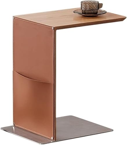 DYPASA Couch Side Tables Light Luxury Side Table Fashion Coffee Table C-Shaped Small Table Living Room Bedroom Balcony Furniture Coffee Tables