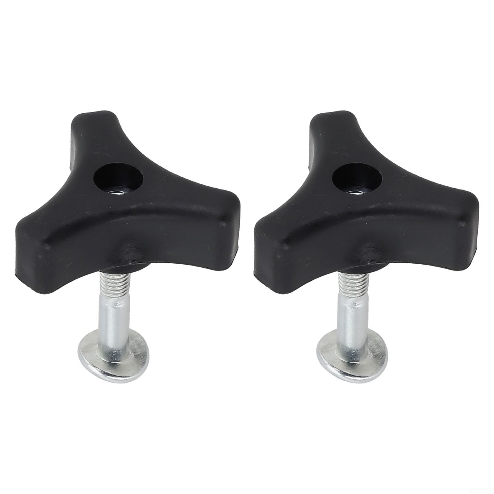 2pcs Replacement Plastic Triangle Handle Nut Bolt and Screw for Lawn Mower Machine Triple Cornered Design