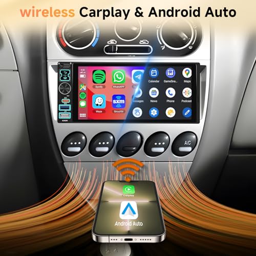 Radio para auto 6.8" con pantalla táctil IPS y Bluetooth miniatura 3