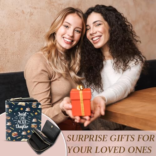 Image of Cute Book Wallet for Women, PU Leather Accordion Wallet, Zipper Coin Purse | Women's Cute Book Accordion Wallet, Credit Card Holder with 1 ID Window 14 Card Slots, Gift for Wife Daughter Ladies
