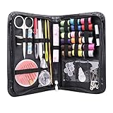 Dream Loom Sewing Kit, Professional Portable Sewing Supplies for Beginners, Mothers,Adults, Suituable for Home, Travel and Emergency Use (Black)