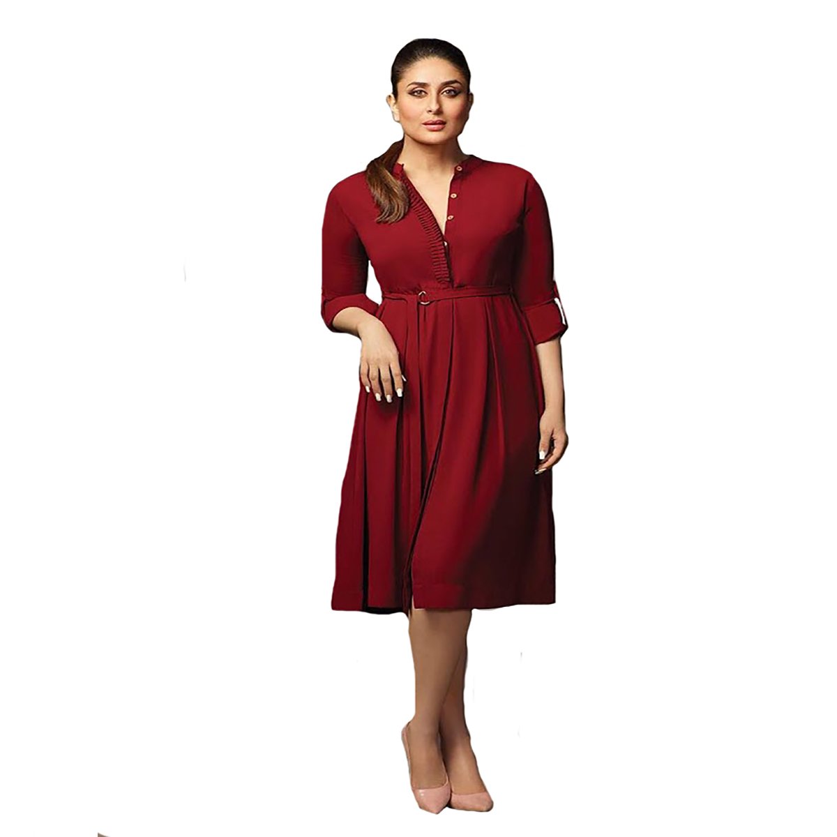 KAREENA KAPOOR BOLLYWOOD ONE PIECE DRESS STYLISH HOT FORMAL PARTY DRESS