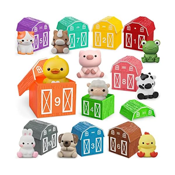 Learning-Toy-for-Toddlers-1-2-3-Year-Old-10-Farm-Animal-Toys-10-Barns-Counting-Matching-Sorting-Montessori-Educational-Sensory-Toys-Christmas-Birthday-Easter-Gift-for-Baby-Boy-Girl-1-3 Learning-Toy-for-Toddlers-1-2-3-Year-Old-10-Farm-Animal-Toys-10-Barns-Counting-Matching-Sorting-Montessori-Educational-Sensory-Toys-Christmas-Birthday-Easter-Gift-for-Baby-Boy-Girl-1-3