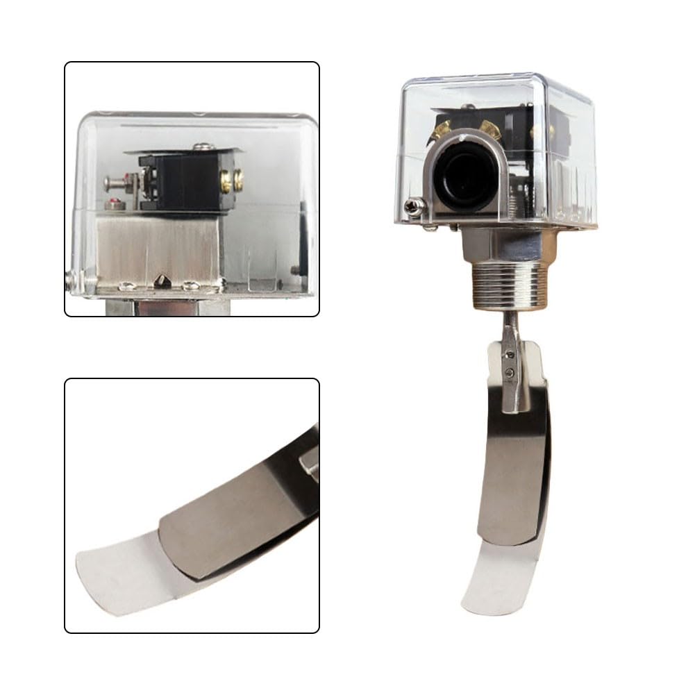 HFS-15/20/25 - Interruptor de flujo con remo para control de calidad del agua, carcasa ABS robusta, precisión de medición de ±1%, 0-100 °C, para aire acondicionado, minería y automoción