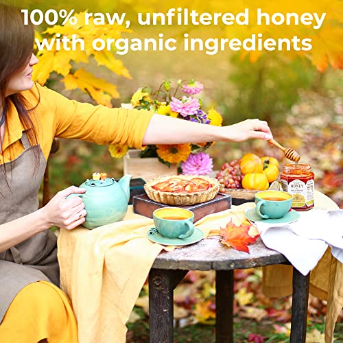 Super Honey - North Carolina Honey - Honey With Turmeric, Ginger, & Black Pepper - Honey For Tea - Wildflower Pure Honey - Ayurveda Inspired Pure Raw Honey - 12Oz Jar #TOP4