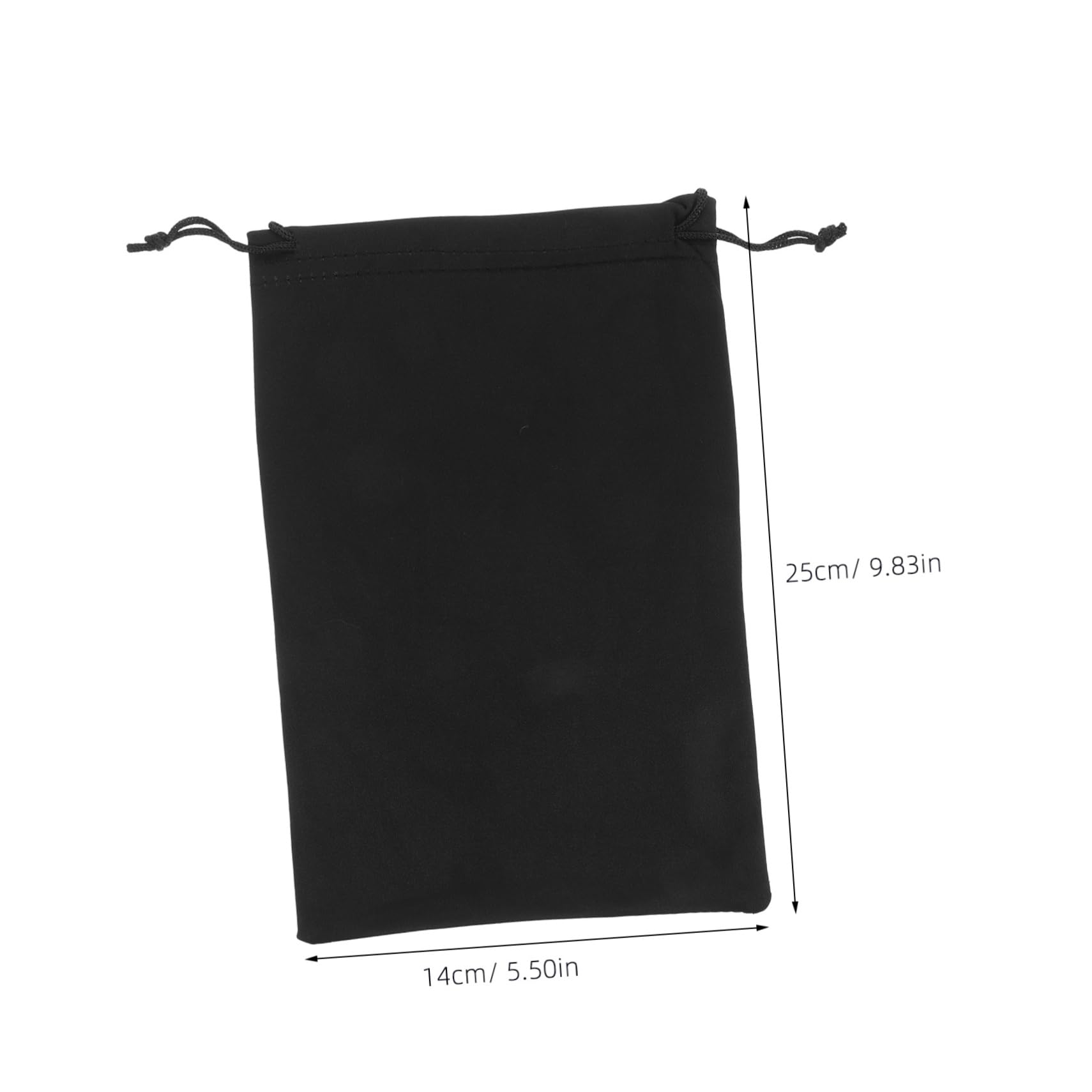 ibasenice Étui Pour Lunettes De Ski Pochette De Transport 10 Pièces En Microfibre Noire 25x14 Cm Légère Compatible Masque Ski Rangement Outdoor