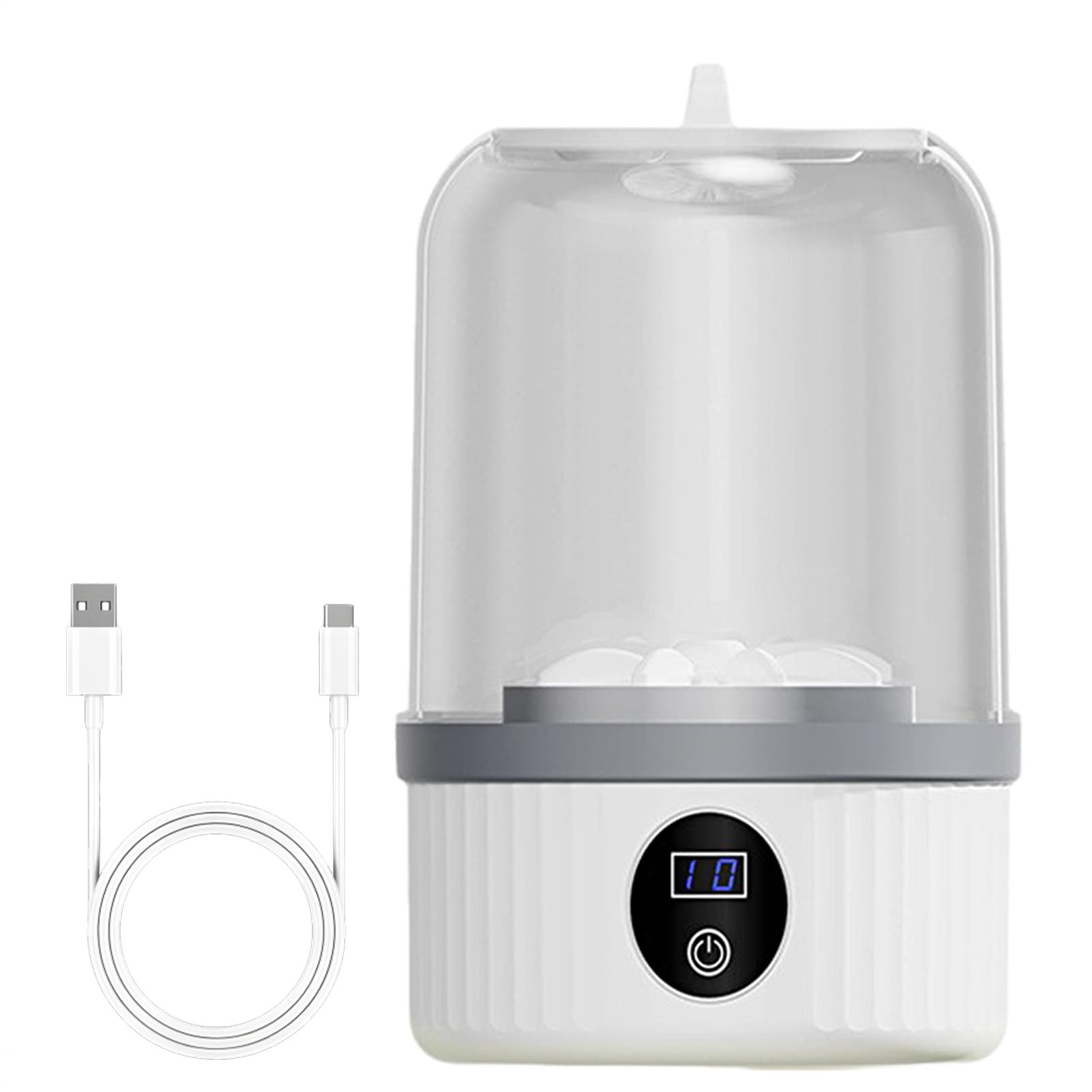 Mini lave-linge portable rechargeable USB avec 2 modes pour sous-vêtements - 8