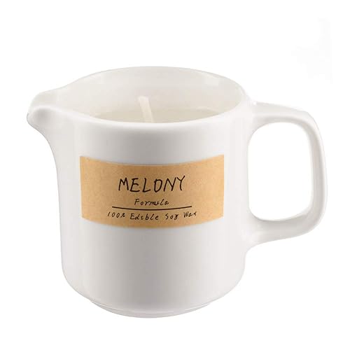 MELONY Soy Massage Oil Candle | Horeysuckle Galbanum | 2.82 OZ / 80G | Perfect Intensive Skin Treatment Candle | Nourishing with Almond Oil, Shea Butter & Cocoa Butter | Massage & Moisturise - Horeysuckle Galbanum