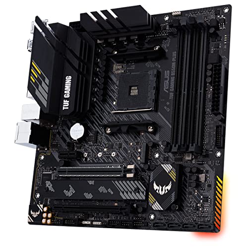 Placa-Mãe ASUS TUF GAMING B550M-PLUS, Chipset B550, AMD AM4, mATX, DDR4, PCIe 4.0 glide