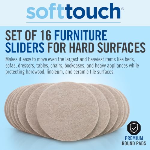 Almohadillas de fieltro resistentes de 3 pulgadas que cuidan tus suelos de madera 5