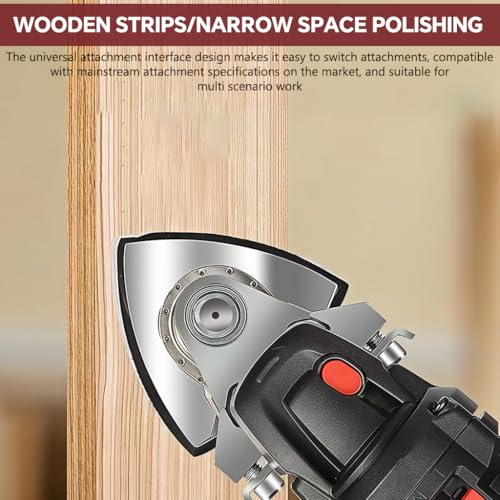 Image of Serplex Oscillating Multitool Blades Accessories Kits, Angle Grinder to Oscillating Tool Multi-Tool Conversion Attachment with Saw Blades Sanding Pads & Hardware, for Wood, PVC, Plastic, Polishing