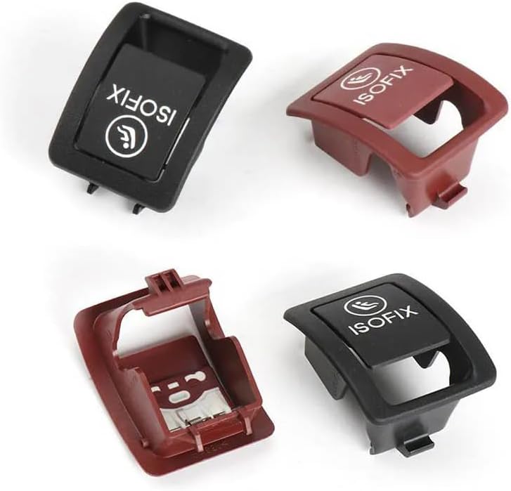 Miniatura 3 de Para Mercedes W205 Coche Trasero Niño ISOFIX Interruptor Asiento Cubierta de Seguridad Para Benz Clase C W205 C300 C350 C200 C180 2015-2021