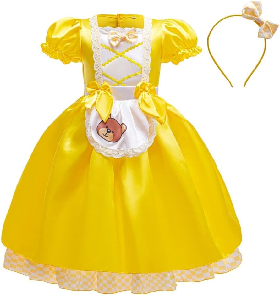Dressy Daisy Goldilocks and the Three Bear Costume Children Storybook Character Outfit Fairy Tale Princess Dress Toddler Girl