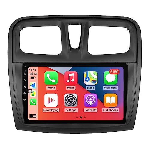 RoverOne Central Multimídia para Renault Logan 2 2012-2019 Sandero 2 2014-2019 com CarPlay Android A