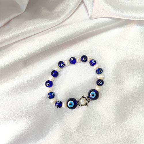 Image of Shubhanjali Crystal Elastic 8mm Stretch Customized Bracelet for Men and Women-(Standard,Multicolor)