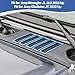 RT-TCZ for Jeep JL Hood Vents Cover Trim for Jeep Wrangler JL JLU 2018-Present for Gladiator JT 2020-Present Light Blue Exterior Accessories 7pcs