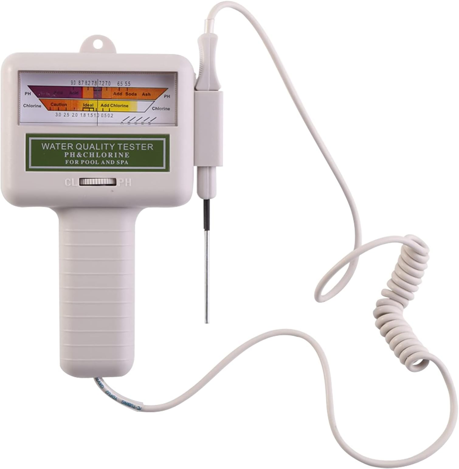 PC101 PH Meter Water Quality Tester PH/CL2 Meter CL2 Chlorine Tester Water Detector for Swimming Pool Spa Aquarium PH Test Tool for Water